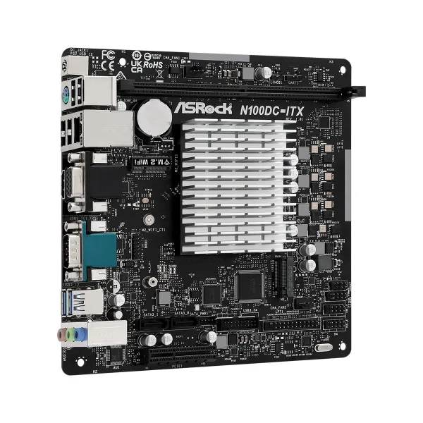 Материнська плата N100DC-ITX Intel Quad core N100 (up to 3.4GHz) 1xDDR4 M.2 HDMI mITX ASRock (N100DC-ITX) - Фото 2