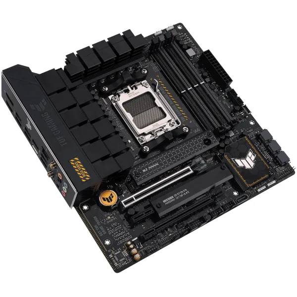 Материнcкая плата TUF GAMING B650M-PLUS WIFI sAM5 B650 4xDDR5 M.2 HDMI DP WiFi BT mATX ASUS (90MB1BF0-M0EAY0) - Фото 1