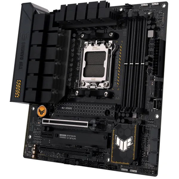 Материнcкая плата TUF GAMING B650M-PLUS WIFI sAM5 B650 4xDDR5 M.2 HDMI DP WiFi BT mATX ASUS (90MB1BF0-M0EAY0) - Фото 2