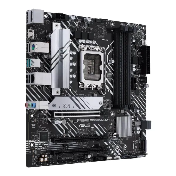 Материнcька плата PRIME B660M-A D4-CSM s1700 B660 4xDDR4 M.2 HDMI DP mATX CSM ASUS (90MB19K0-M1EAYC) - Фото 1