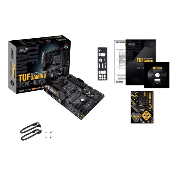 Материнcкая плата TUF GAMING B450-PLUS II sAM4 B450 4xDDR4 HDMI DP ATX ASUS (90MB1650-M0EAY0) - Фото 4