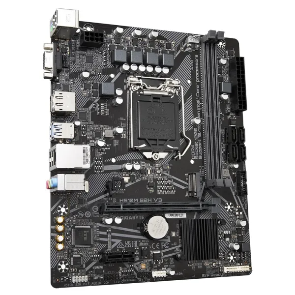 Материнська плата H510M S2H V3 s1200 H470 2xDDR4 HDMI DP mATX Gigabyte (H510M_S2H_V3) - Фото 1