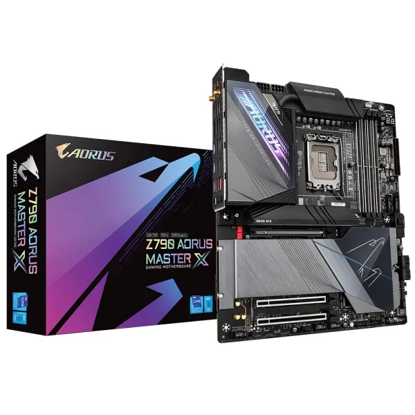 Материнська плата Z790 AORUS MASTER X s1700 Z790 4xDDR5 M.2 HDMI DP Wi-Fi BT ATX Gigabyte (Z790_AORUS_MASTER_X) - Фото 2