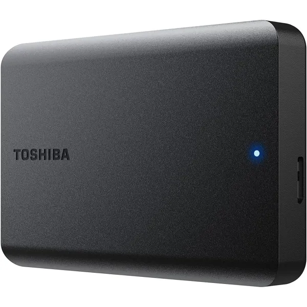 Диск жорсткий зовнішній портативний 1TB USB 3.2 Gen 1 Canvio Basics 2022 Toshiba (HDTB510EK3AA) - Фото 1