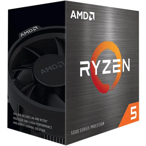 Процессор Ryzen 5 5500 6C/12T 3.6/4.2GHz Boost 16Mb AM4 65W Wraith Stealth cooler Box  AMD (100-100000457BOX) - Фото 1