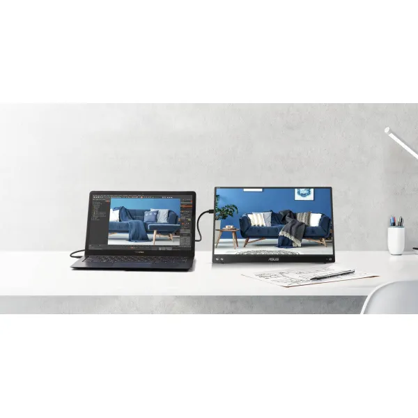 Монітор 15.6" ZenScreen MB16ACV Asus (90LM0381-B01370) - Фото 7