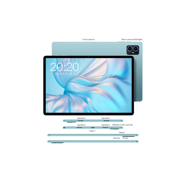 Планшет M50 Pro 10.1" 8ГБ, 256ГБ, LTE, 6000мА/год, Android, голубой Teclast (6940709685389) - Фото 2