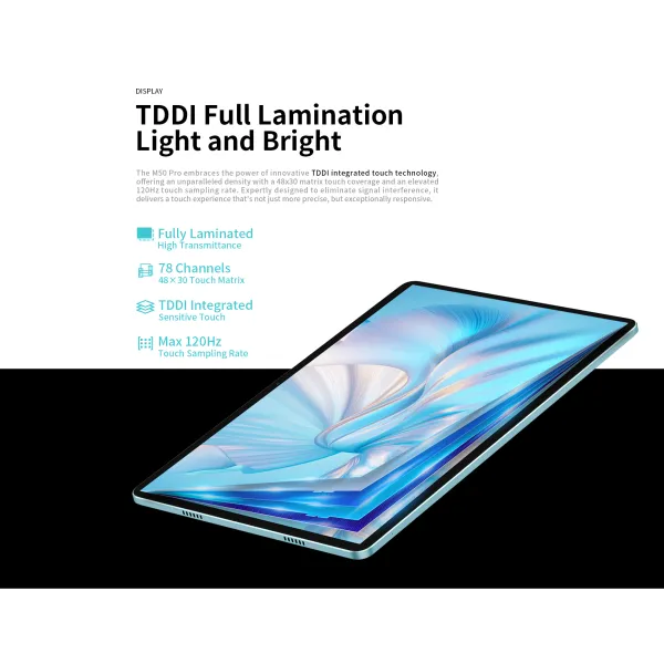 Планшет M50 Pro 10.1" 8ГБ, 256ГБ, LTE, 6000мА/год, Android, голубой Teclast (6940709685389) - Фото 17