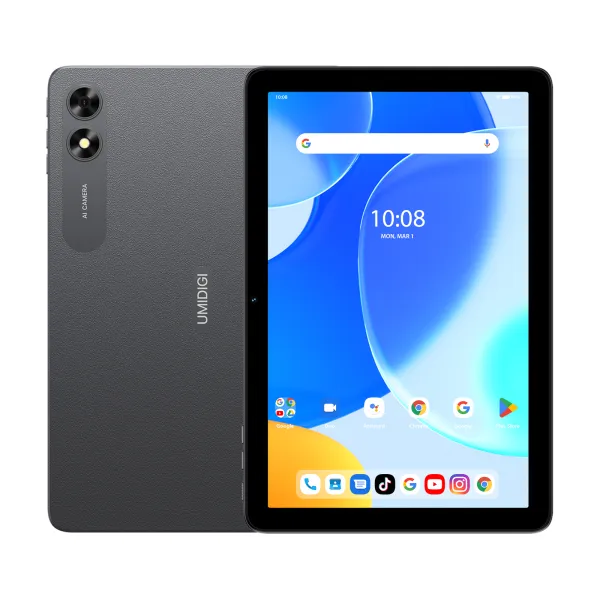 Планшет G3 Tab Ultra (MT13) 10.1" 8ГБ, 128ГБ, LTE, 6000мА/год, Android, серый Umidigi (6973553523873)