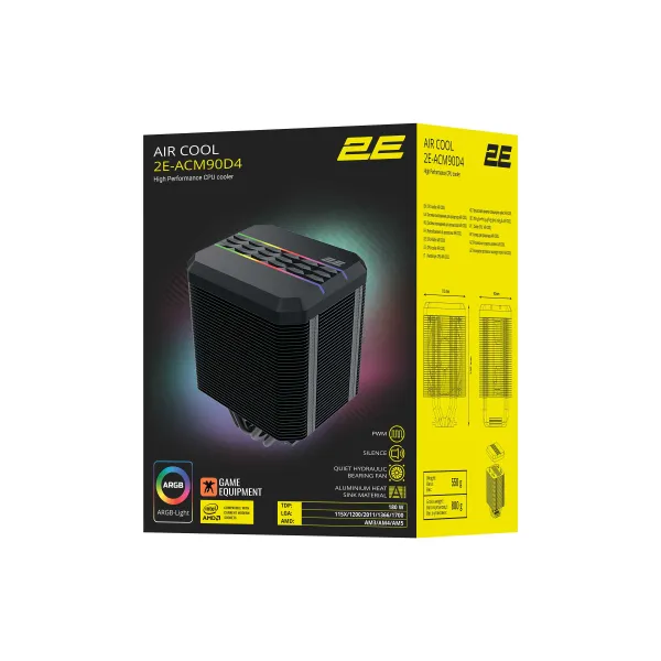 Кулер для процессора Air Cool ACM90D4 2E GAMING (2E-ACM90D4) - Фото 1