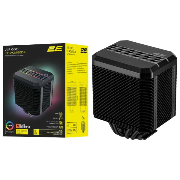Кулер для процессора Air Cool ACM90D4 2E GAMING (2E-ACM90D4) - Фото 2