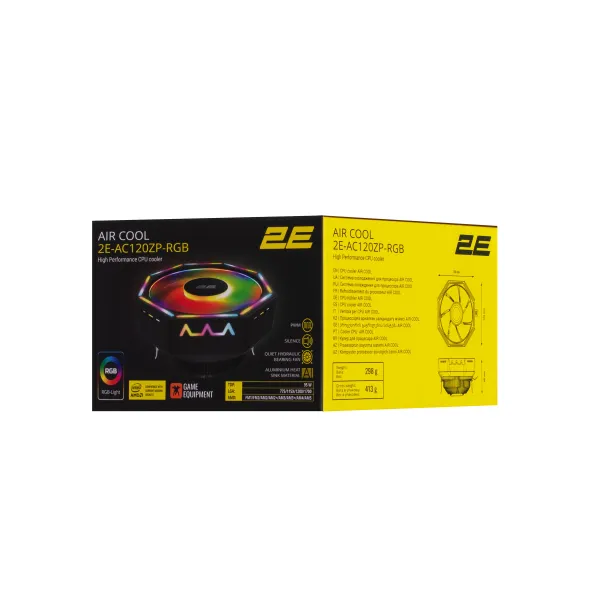 Кулер для процессора Air Cool AC120ZP 2E GAMING (2E-AC120ZP-RGB) - Фото 2