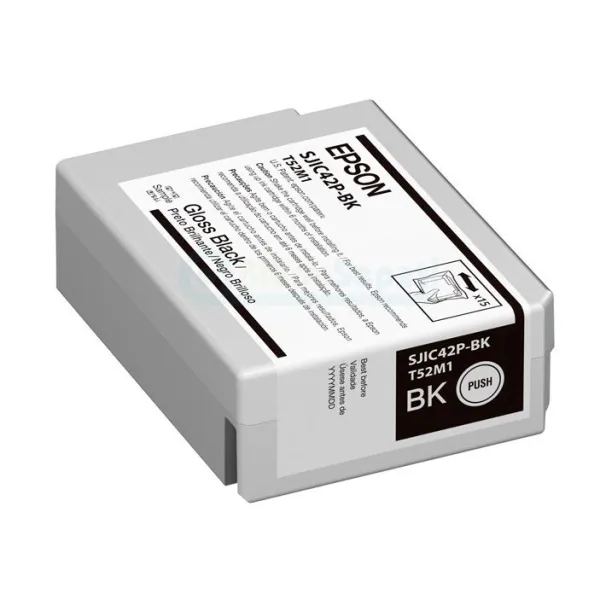 Картридж SJIC42P ColorWorks C4000e черный Epson (C13T52M140)