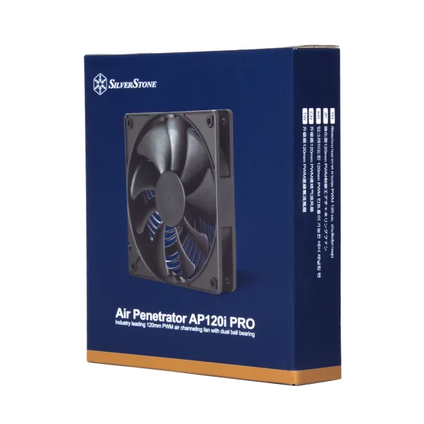 Кулер для корпуса Air Penetrator AP120I-PRO 120мм черный SilverStone (SST-AP120I-PRO) - Фото 1