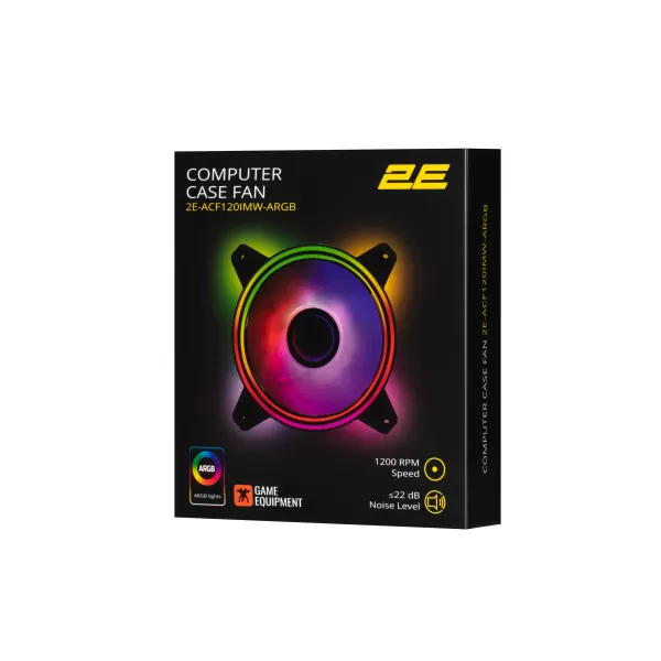 Кулер для корпусу Air Cool Infinity M ACF120IMW-ARGB 120мм чорний 2E GAMING (2E-ACF120IMW-ARGB) - Фото 8