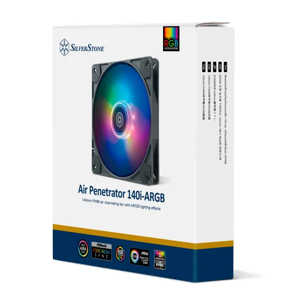 Кулер для корпусу Air Penetrator AP140I-ARGB 140мм чорний Silver Stone (SST-AP140I-ARGB) - Фото 3
