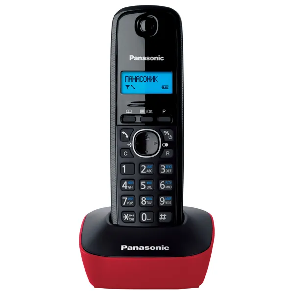 Радиотелефон DECT KX-TG1611UAR черный-красный Panasonic - Фото 12