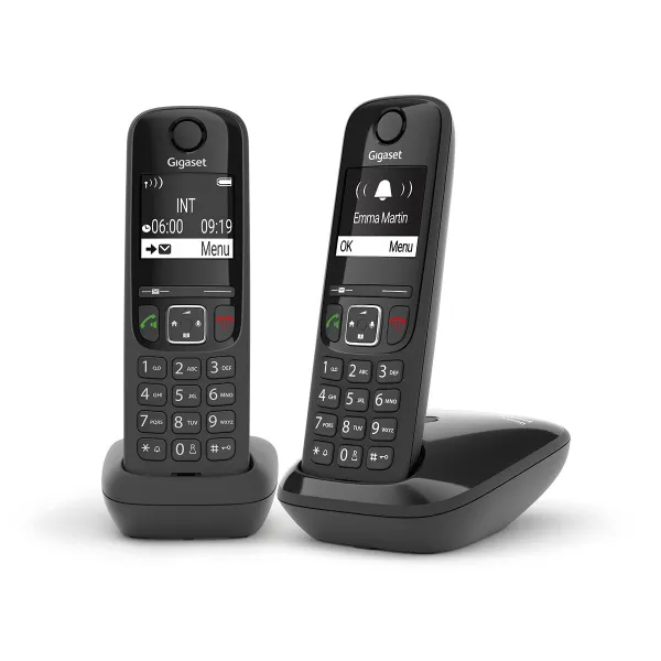 Радиотелефон DECT AS690 DUO черный Gigaset