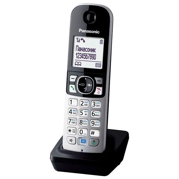 Додаткова трубка DECT KX-TGA681RUB чорна Panasonic - Фото 1