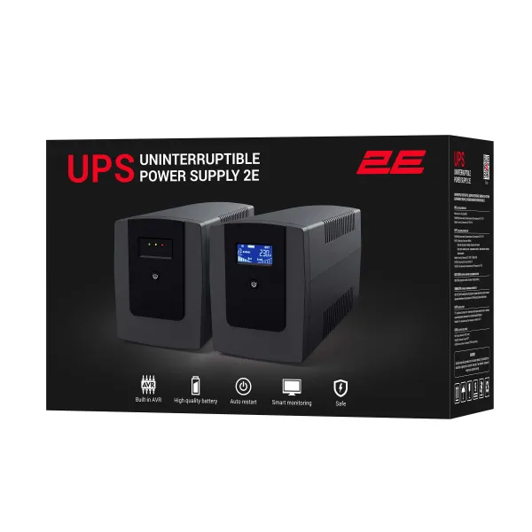 Источник бесперебойного питания DD650 650VA/360W 2E (2E-DD650) - Фото 3