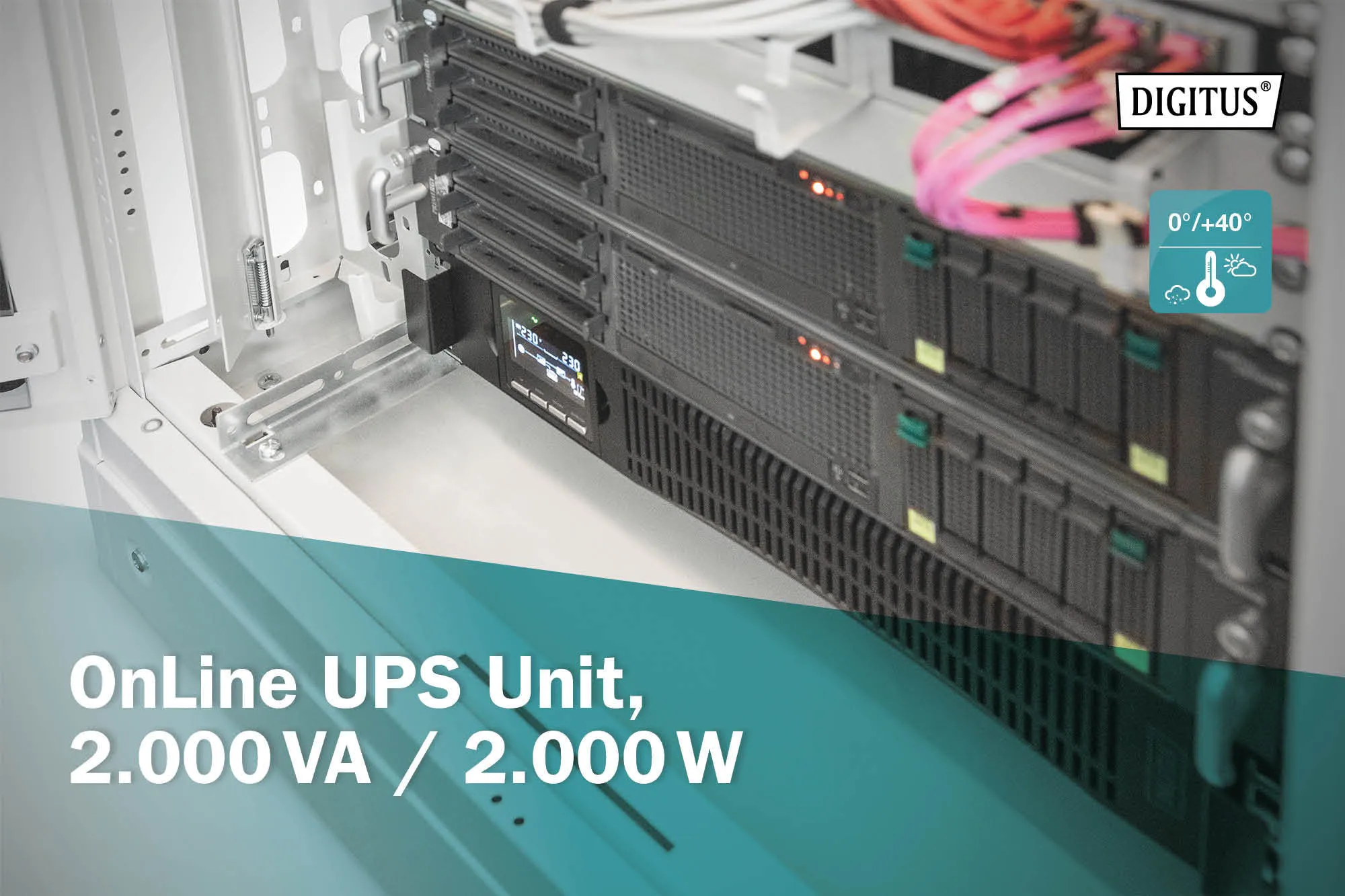 Джерело безперебійного живлення 2000VA/2000W Digitus (DN-170095) - Фото 5