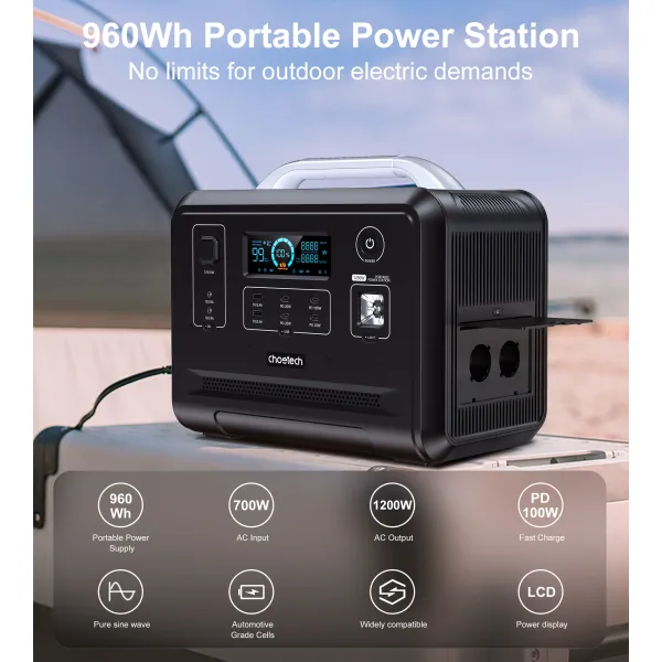 Станция зарядная 1200W с функцией ИБП Choetech (BS005) - Фото 4