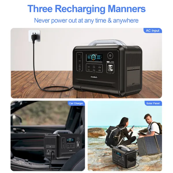 Станция зарядная 1200W с функцией ИБП Choetech (BS005) - Фото 6