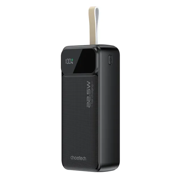Акумулятор зовнішній Power Bank 30000mAh 22,5W Fast charging з LED дисплеєм Choetech (B730) - Фото 3