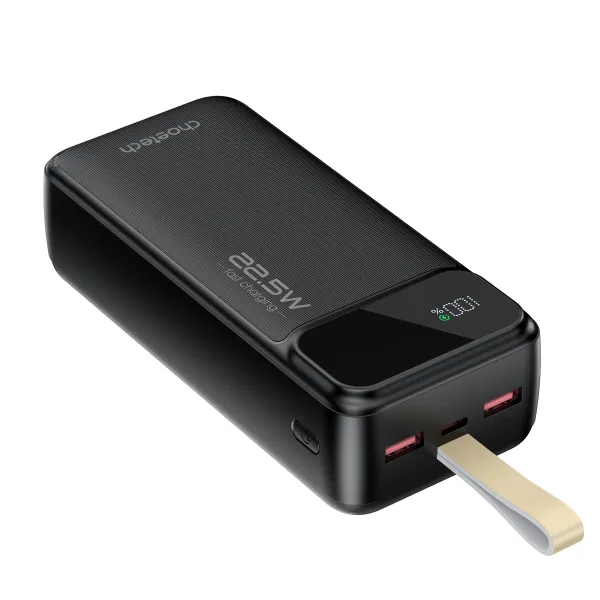 Акумулятор зовнішній Power Bank 30000mAh 22,5W Fast charging з LED дисплеєм Choetech (B730) - Фото 8