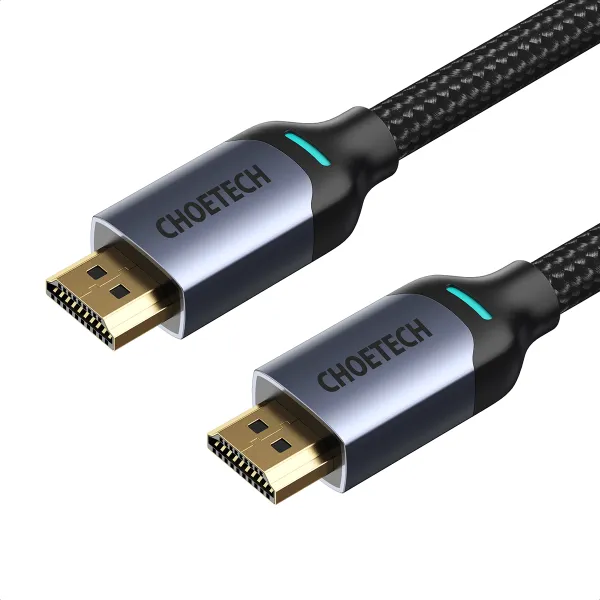 Кабель HDMI - HDMI, 8K, нейлон, 2 м черный Choetech (XHH01-BK)