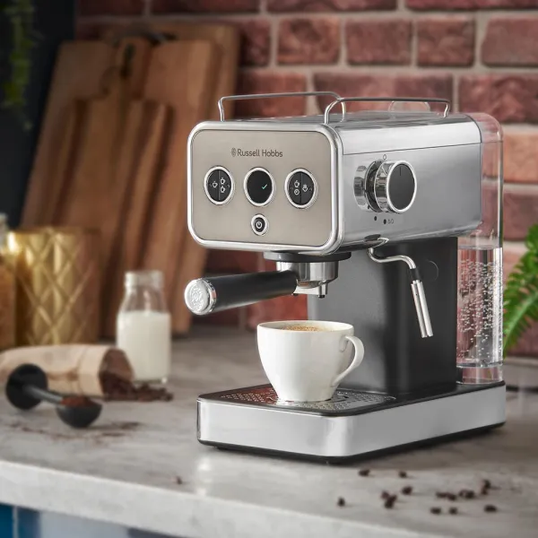 Кофеварка рожковая Distinctions Titanium Russell Hobbs (26452-56) - Фото 4