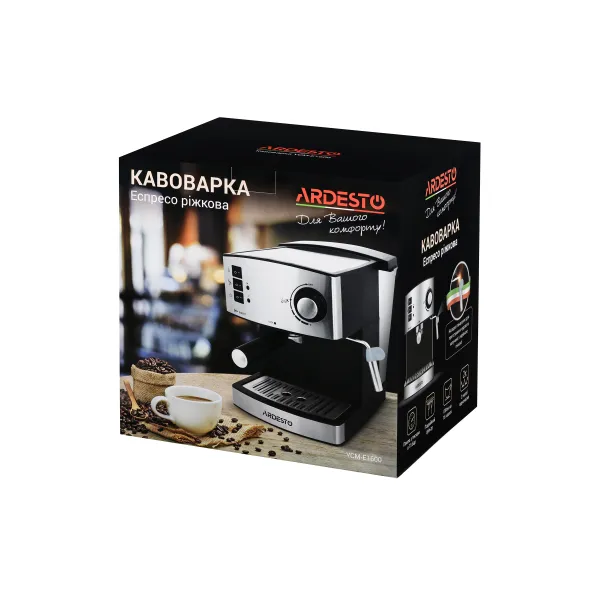 Кофеварка рожковая Steel Collection Ardesto (YCM-E1600) - Фото 2