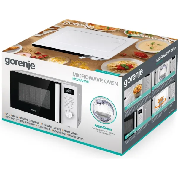 Печь микроволновая MO20A3WH Gorenje (MO20A3WH) - Фото 10