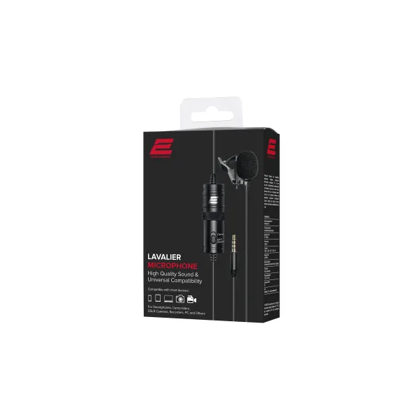 Мікрофон-петличка 3.5 Mini Jack, чорний 2Е (2E-ML010) - Фото 4