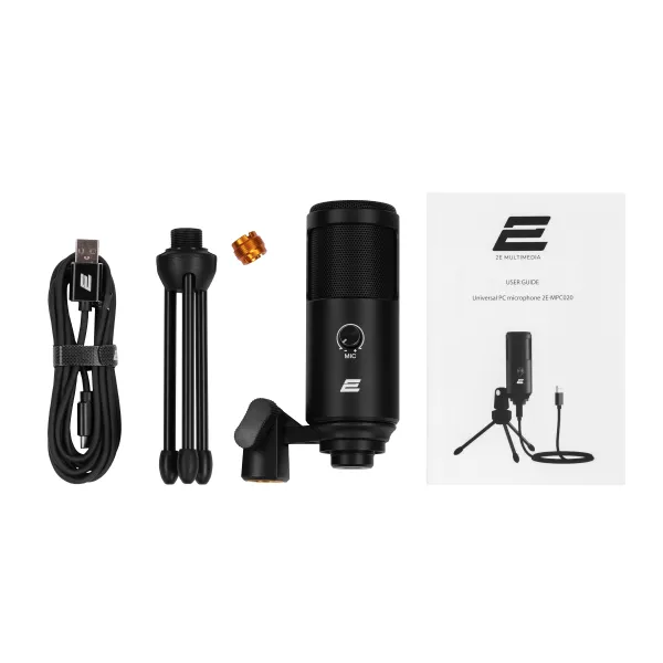 Мікрофон USB для ПК Streaming KIT, чорний 2Е (2E-MPC020) - Фото 4
