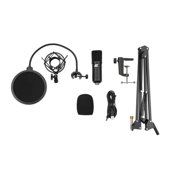 Микрофон USB для ПК с пантографом Streaming KIT, чёрный 2Е (2E-MPC011) - Фото 2