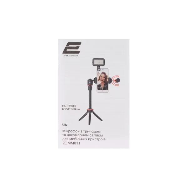 Микрофон 3.5 Mini Jack с триподом для мобильных устройств Vlog KIT, чёрный 2Е (2E-MM011) - Фото 5
