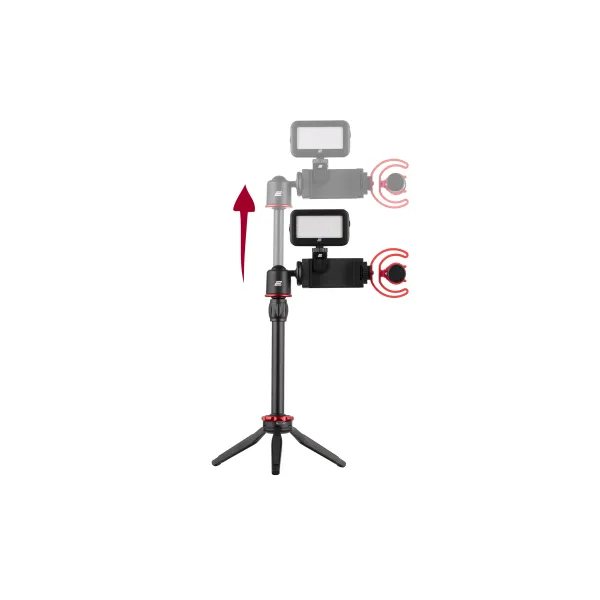 Микрофон 3.5 Mini Jack с триподом для мобильных устройств Vlog KIT, чёрный 2Е (2E-MM011) - Фото 9