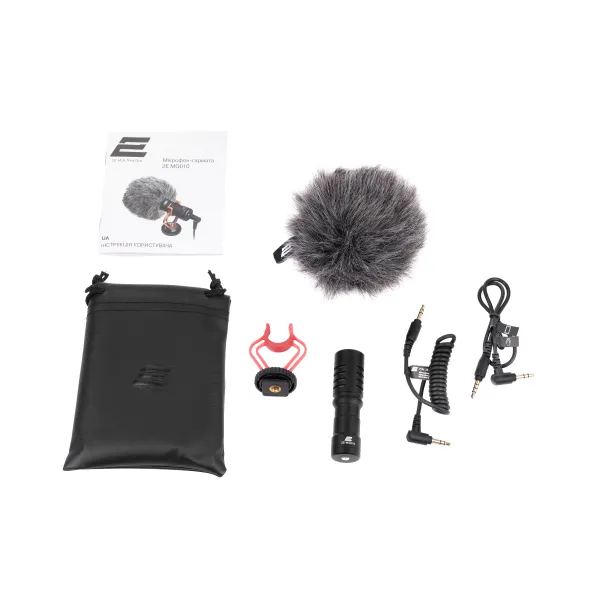 Микрофон пушка 3.5 Mini Jack Shoutgun, чёрный 2Е (2E-MG010) - Фото 4