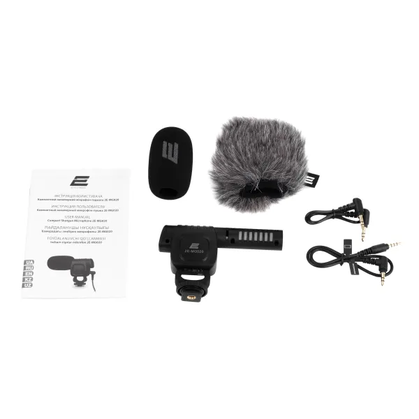 Микрофон пушка 3.5 Mini Jack Shoutgun Pro, чёрный 2Е (2E-MG020) - Фото 4