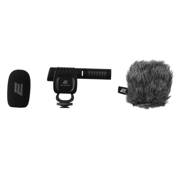 Микрофон пушка 3.5 Mini Jack Shoutgun Pro, чёрный 2Е (2E-MG020) - Фото 10