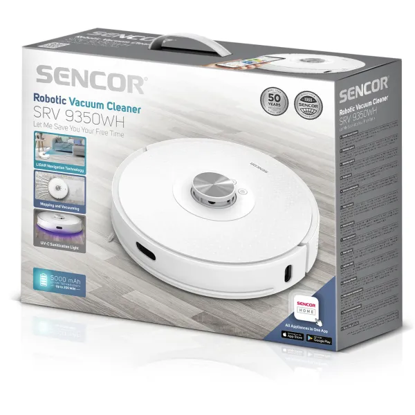 Пылесос робот SRV9350WH Sencor (SRV9350WH) - Фото 16