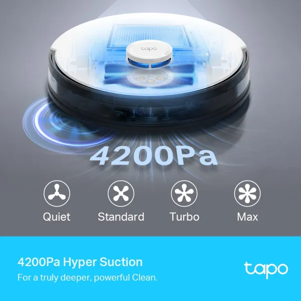 Пылесос робот TAPO RV 30 LIDAR TP-LINK (TAPO-RV30-PLUS) - Фото 4