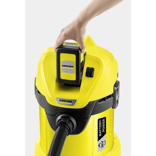 Пылесос профессиональный аккумуляторный WD 3 Karcher (1.629-910.0) - Фото 8