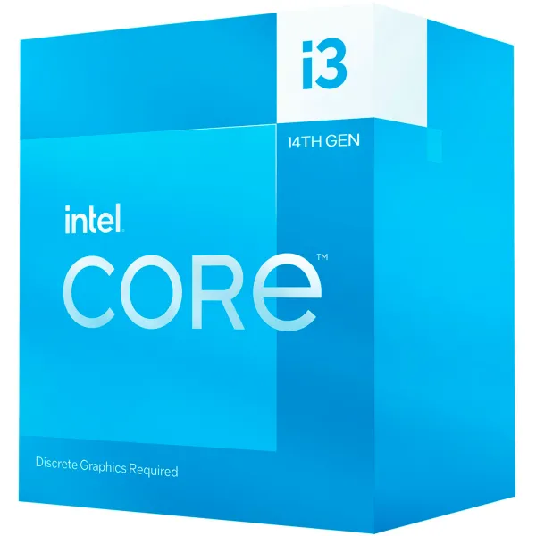 Процессор Core i3-14100F 4C/8T 3.5GHz 12Mb LGA1700 58W w/o graphics Box Intel (BX8071514100F) - Фото 1