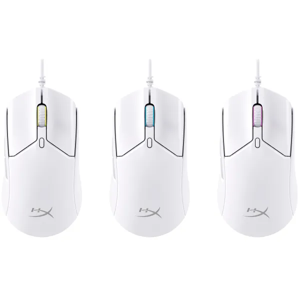 Мышь USB-A RGB Pulsefire Haste 2 белая HyperX (6N0A8AA) - Фото 1
