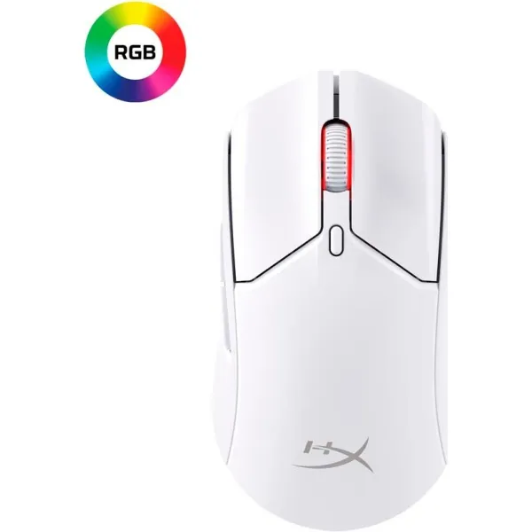 Мышь USB-A/WL/BT RGB Pulsefire Haste 2 белая HyperX (6N0A9AA) - Фото 9