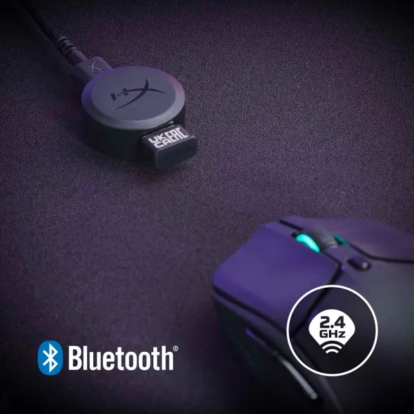 Мышь USB-A/WL/BT RGB Pulsefire Haste 2 чёрная HyperX (6N0B0AA) - Фото 17