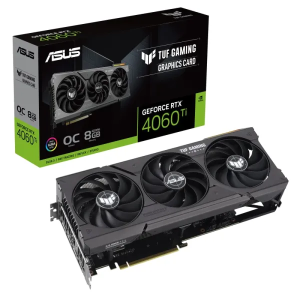 Видеокарта GeForce RTX 4060 Ti 8GB, GDDR6  ASUS (90YV0J50-M0NA00) - Фото 3