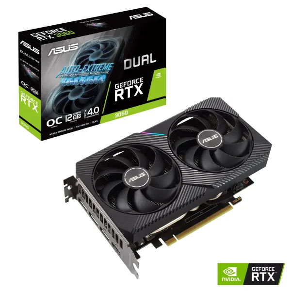 Відеокарта GeForce RTX 3060 12GB, GDDR6  ASUS (90YV0GB2-M0NA10) - Фото 2